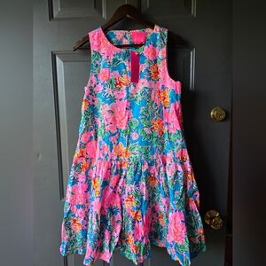 Lilly Pulitzer Pink and Blue Floral Dress